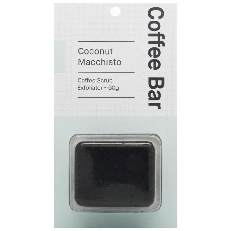 Coffee Bar Exfoliator Coconut Macchiato 60g front image on Livehealthy HK imported from Australia