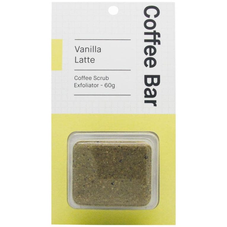 Coffee Bar Exfoliator Vanilla Latte 60g front image on Livehealthy HK imported from Australia