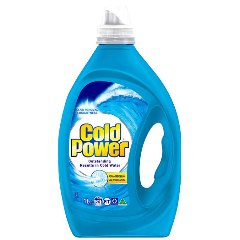 Cold Power Advanced Clean Laundry Liquids 1 Litre front image on Livehealthy HK imported from Australia