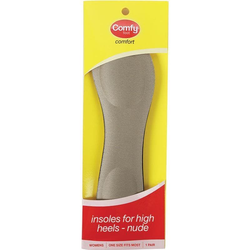 Comfy Feet Insoles for High Heels Nude front image on Livehealthy HK imported from Australia