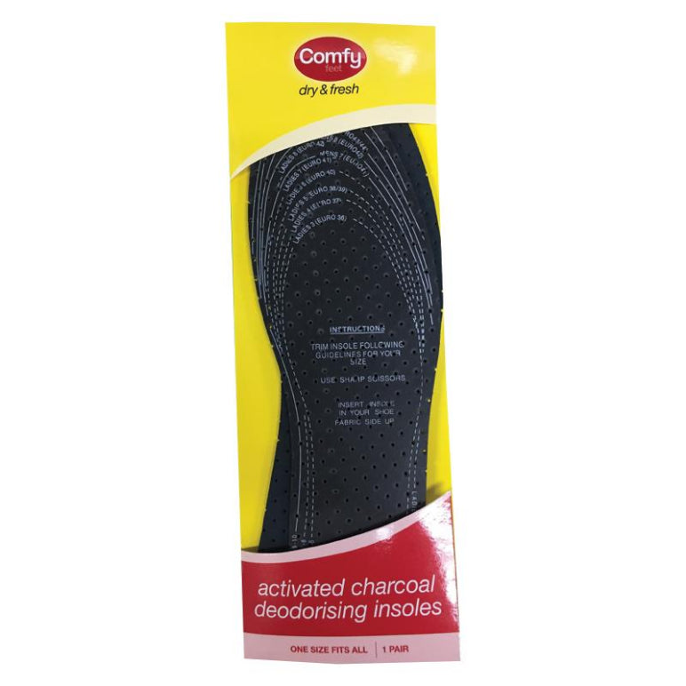 Comfy Feet Insoles Odour Control front image on Livehealthy HK imported from Australia