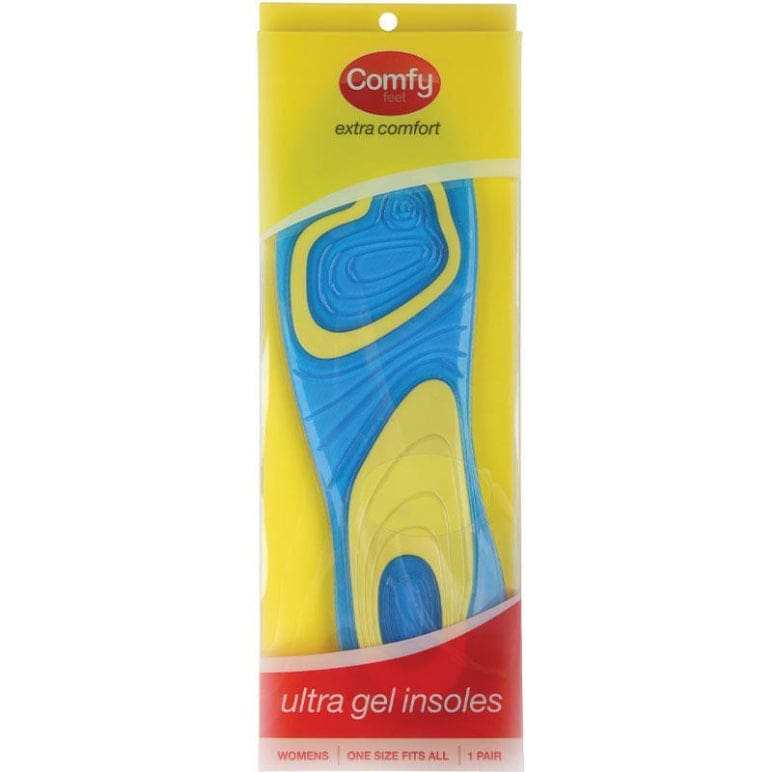 Comfy Feet Ultra Gel Insoles Women Size 36-41 front image on Livehealthy HK imported from Australia