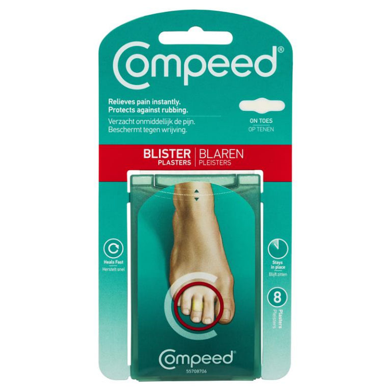 Compeed Blister Toes - 8 Plasters front image on Livehealthy HK imported from Australia