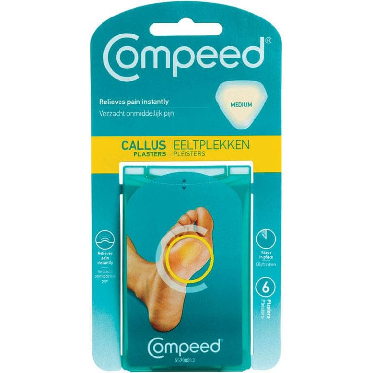 Compeed Callus Plasters 6 Pack front image on Livehealthy HK imported from Australia