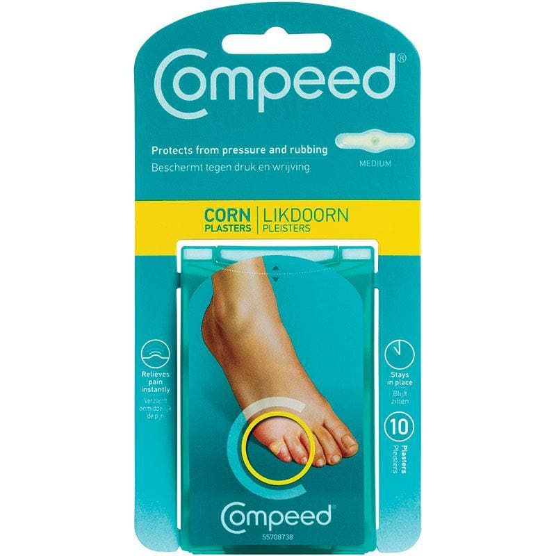 Compeed Corn Medium 10 Pack front image on Livehealthy HK imported from Australia