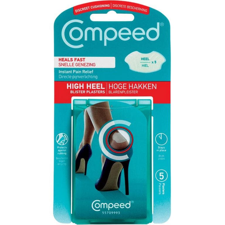 Compeed High Heel Blister Plasters 5 Pack front image on Livehealthy HK imported from Australia