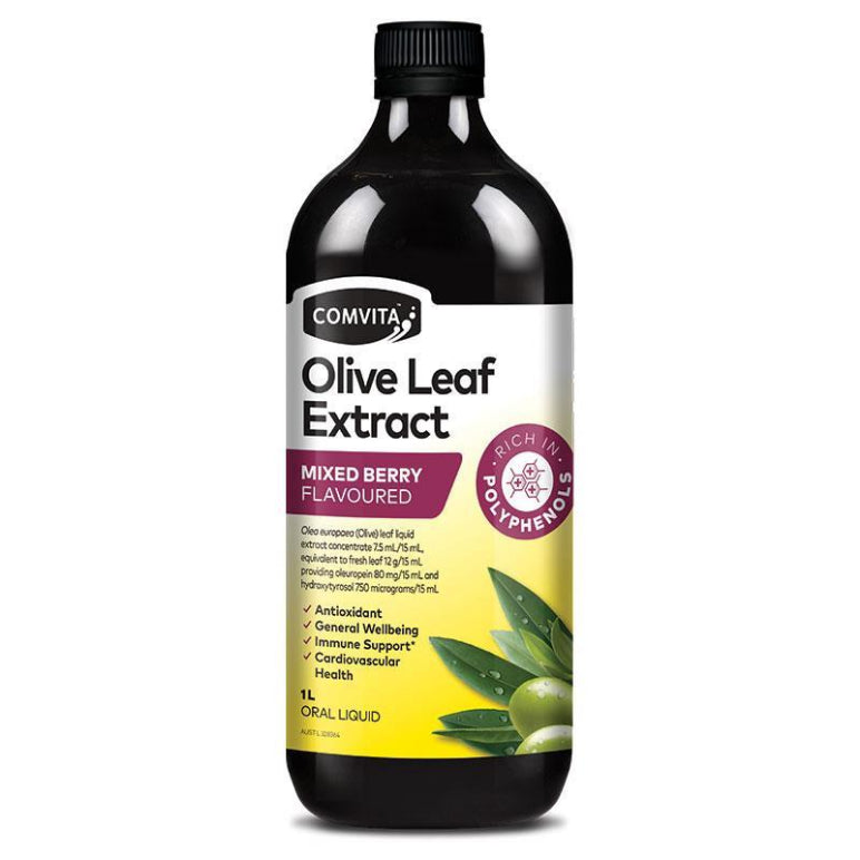 Comvita Olive Leaf Extract Mixed Berry 1 Litre front image on Livehealthy HK imported from Australia