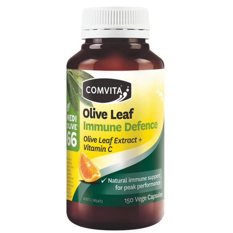 Comvita Olive Leaf Immune Defence 150 Capsules front image on Livehealthy HK imported from Australia