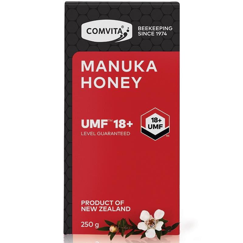 Comvita UMF 18+ Manuka Honey 250g front image on Livehealthy HK imported from Australia
