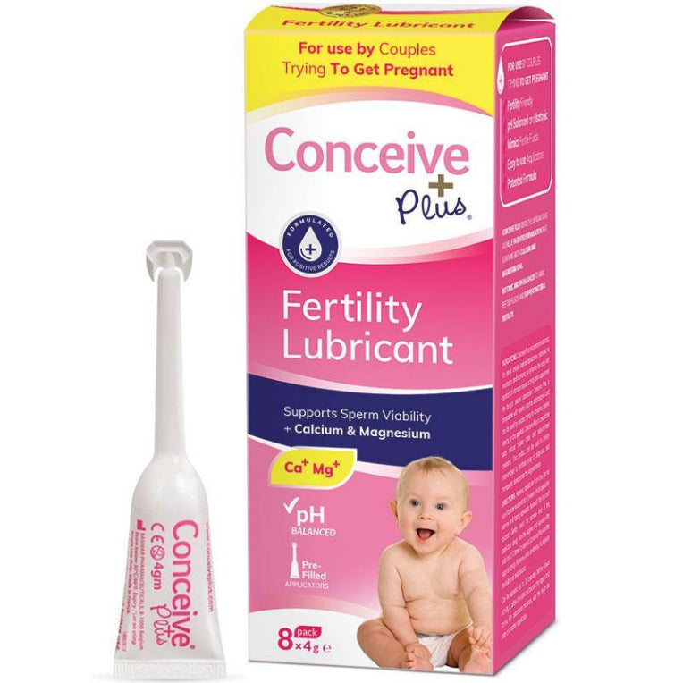 Conceive Plus Fertility Lubricant Applicators 8 x 4g front image on Livehealthy HK imported from Australia