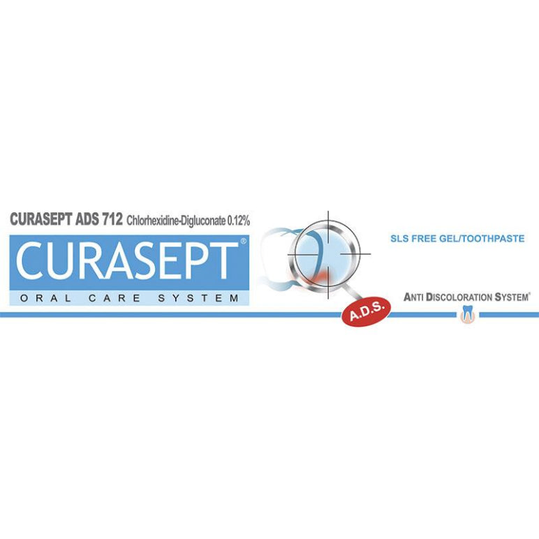 Curasept Toothpaste 75ml 0.12% Chlorhexidine SLS Free 75ml front image on Livehealthy HK imported from Australia