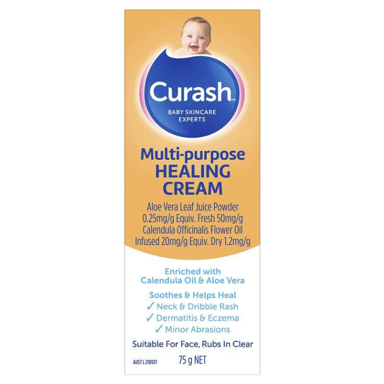 Curash Babycare Multi Purpose Healing Cream 75g front image on Livehealthy HK imported from Australia