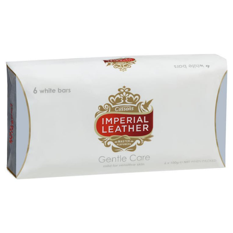 Cussons Imperial Leather Soap Gentle Care 100g 6 Pack front image on Livehealthy HK imported from Australia