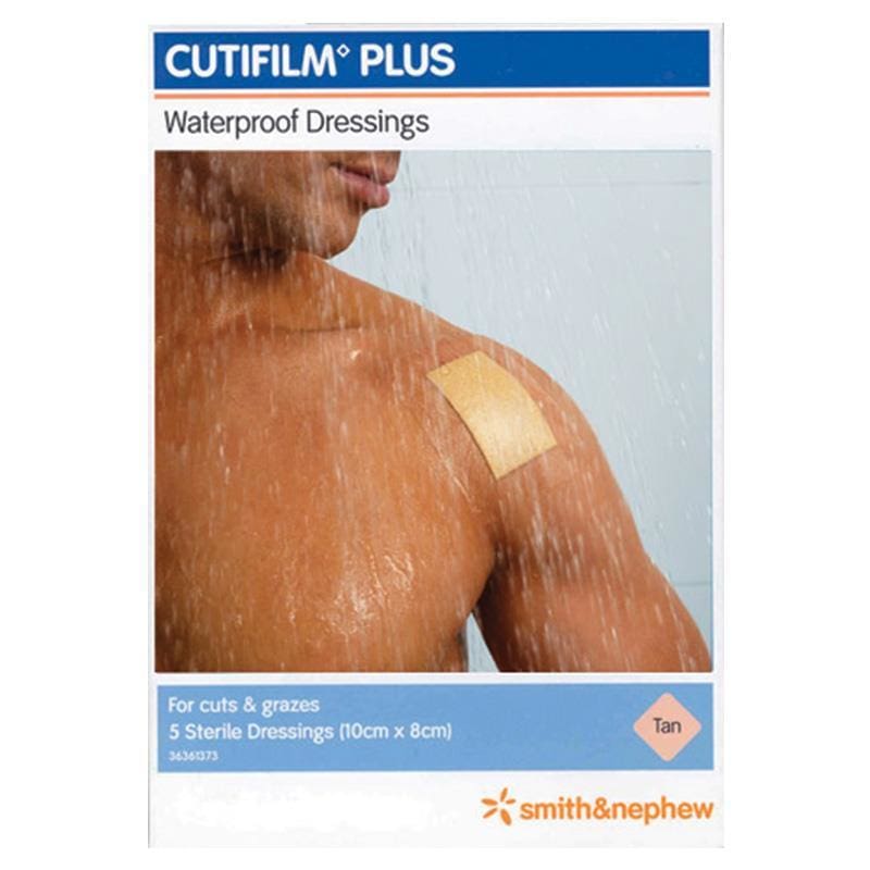 Cutifilm Plus Tan 10cm x 8cm 5 Pack front image on Livehealthy HK imported from Australia