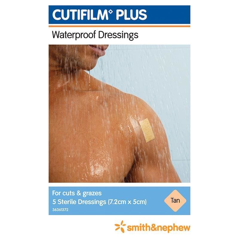 Cutifilm Plus Tan 7.2cm x 5cm 5 Pack front image on Livehealthy HK imported from Australia
