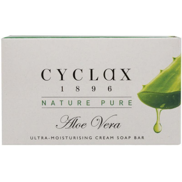 Cyclax Nature Pure Aloe Vera Soap Bar 90g front image on Livehealthy HK imported from Australia