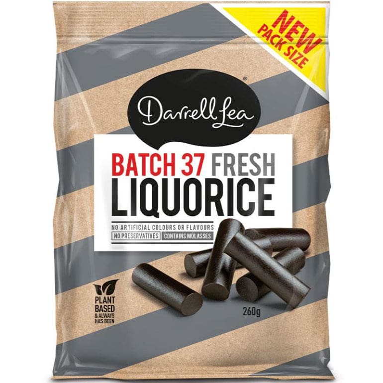 Darrell Lea Batch 37 Liquorice 260g front image on Livehealthy HK imported from Australia