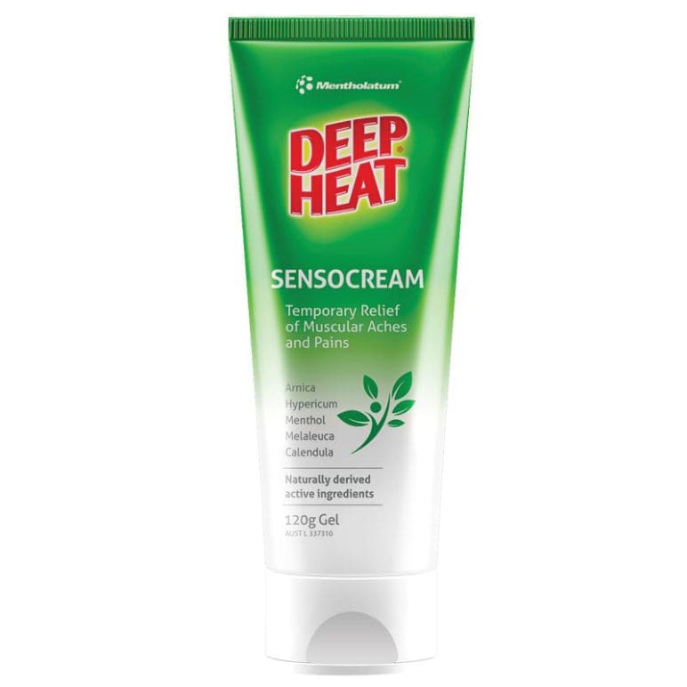 Deep Heat Sensocream 120g front image on Livehealthy HK imported from Australia