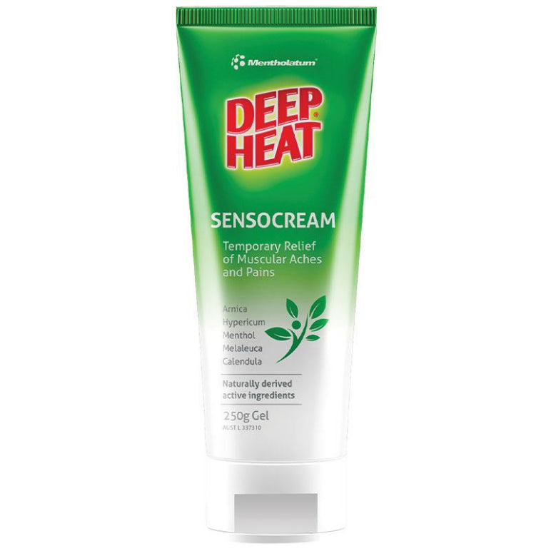 Deep Heat Sensocream 250g front image on Livehealthy HK imported from Australia