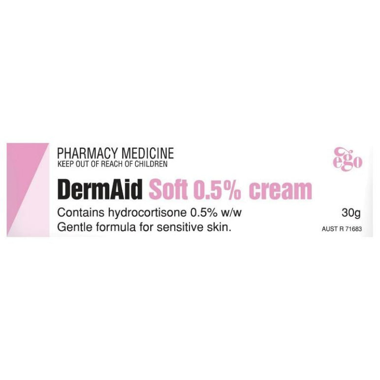 Dermaid Soft 0.5% Eczema Cream 30G front image on Livehealthy HK imported from Australia