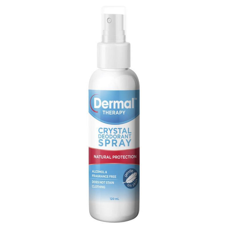 Dermal Therapy Crystal Deodorant Spray 120ml front image on Livehealthy HK imported from Australia