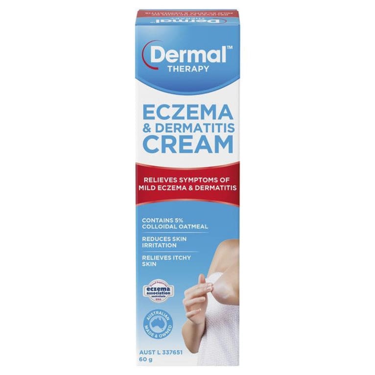 Dermal Therapy Eczema & Dermatitis Cream 60g front image on Livehealthy HK imported from Australia