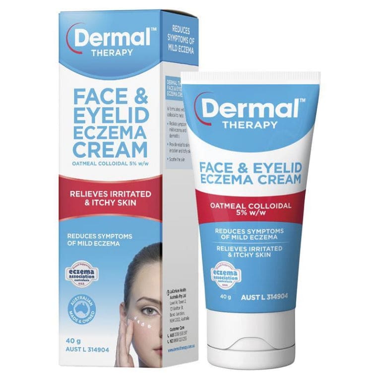 Dermal Therapy Face & Eyelid Eczema Cream 40g front image on Livehealthy HK imported from Australia