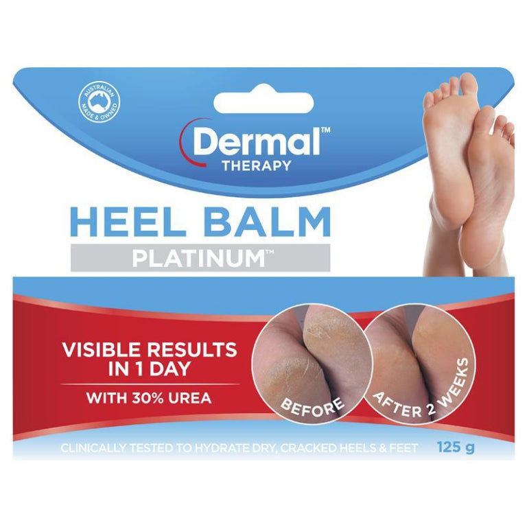 Dermal Therapy Heel Balm Platinum 125g front image on Livehealthy HK imported from Australia