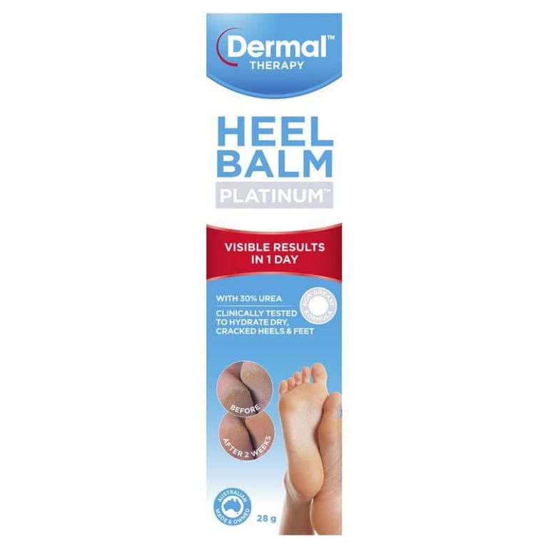 Dermal Therapy Heel Balm Platinum 28g front image on Livehealthy HK imported from Australia