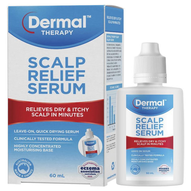 Dermal Therapy Scalp Relief Serum 60ml front image on Livehealthy HK imported from Australia
