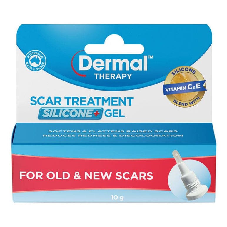 Dermal Therapy Scar Treatment Silicone+ Gel 10g front image on Livehealthy HK imported from Australia