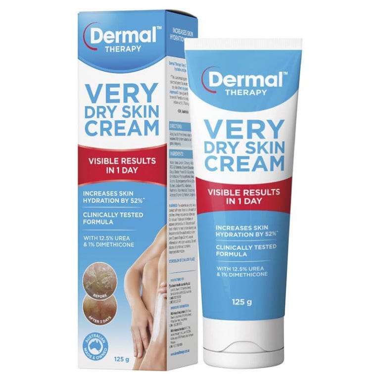 Dermal Therapy Very Dry Skin Cream 125g front image on Livehealthy HK imported from Australia