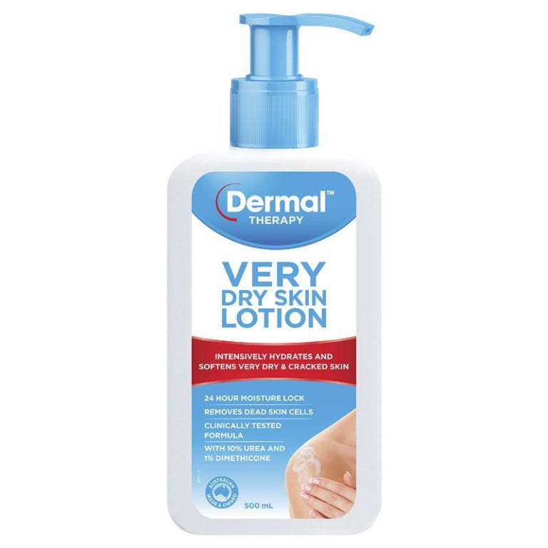 Dermal Therapy Very Dry Skin Lotion 500ml front image on Livehealthy HK imported from Australia