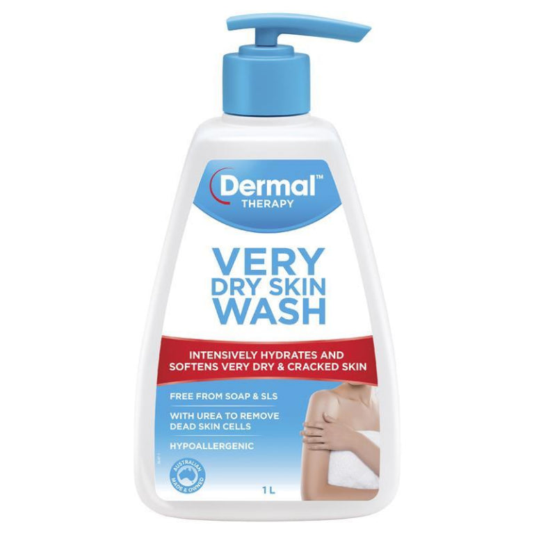 Dermal Therapy Very Dry Skin Wash 1 Litre front image on Livehealthy HK imported from Australia
