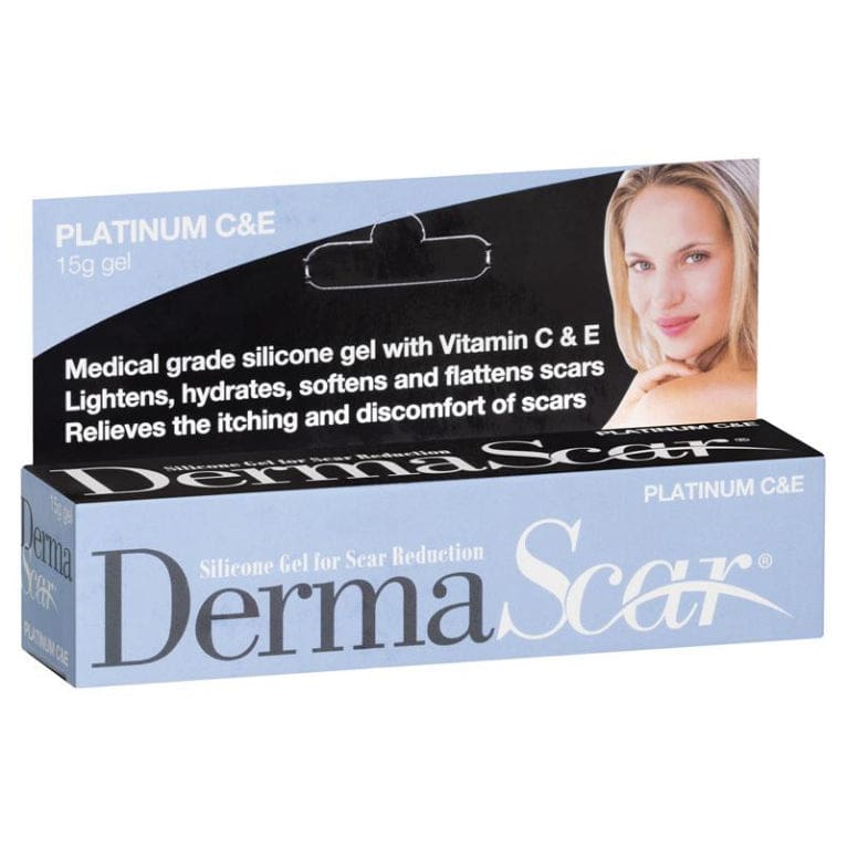 Dermascar Platinum C&E 15g front image on Livehealthy HK imported from Australia
