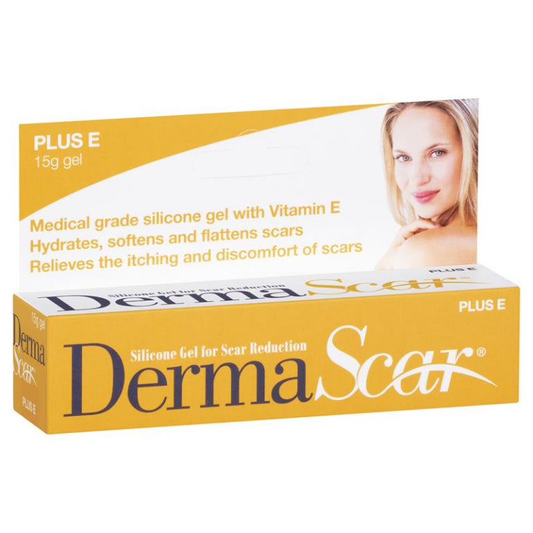 Dermascar Plus E Gel 15g front image on Livehealthy HK imported from Australia