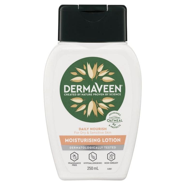 DermaVeen Daily Nourish Moisturising Lotion 250mL front image on Livehealthy HK imported from Australia