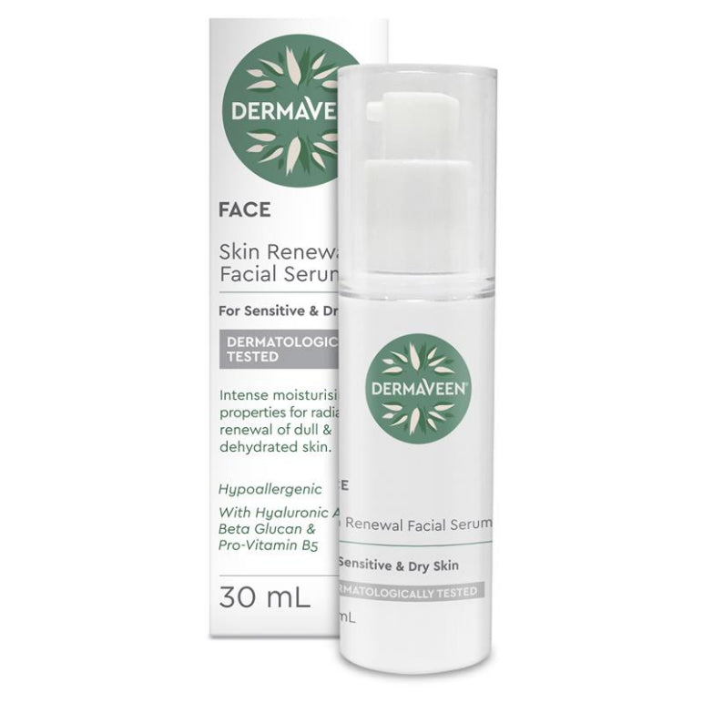 DermaVeen Face Skin Renewal Serum 30ml front image on Livehealthy HK imported from Australia
