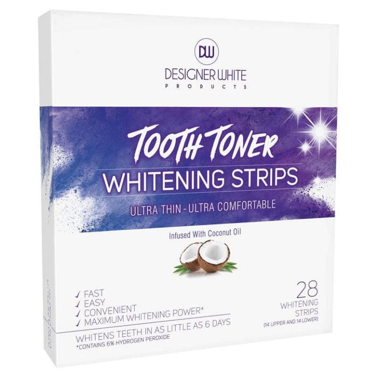 Designer White Tooth Toner Whitening Strips 28 Pack front image on Livehealthy HK imported from Australia