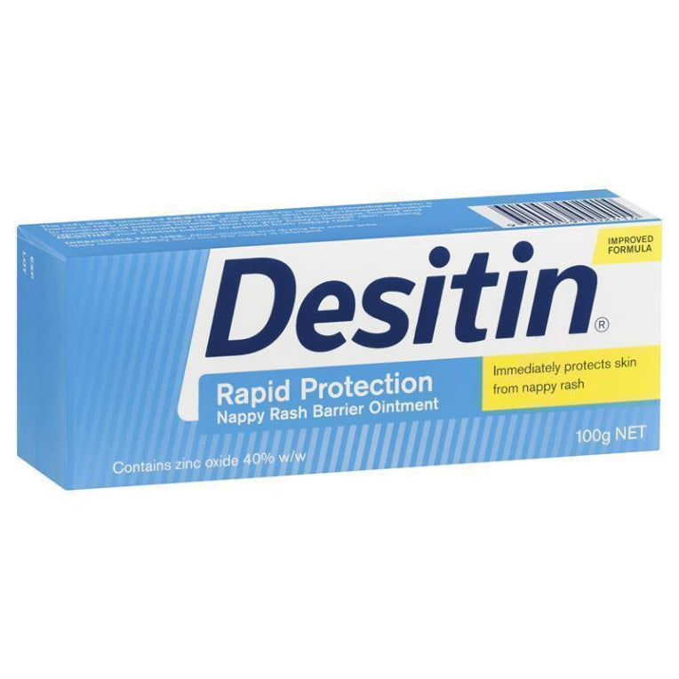 Desitin Rapid Protection Nappy Rash Barrier Ointment 100g front image on Livehealthy HK imported from Australia