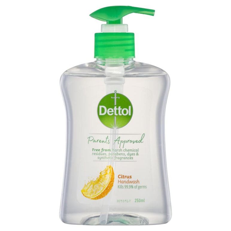 Dettol Parents Approved Handwash Citrus 250mL front image on Livehealthy HK imported from Australia