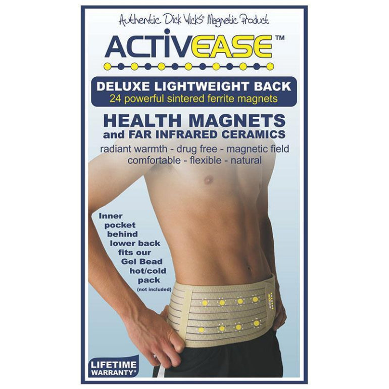 Dick Wicks Magnetic Lower Back Support Belt Large front image on Livehealthy HK imported from Australia