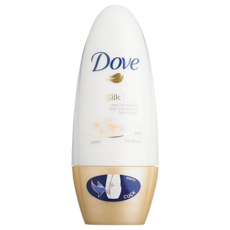 Dove Antiperspirant Deodorant Silk Dry Roll on 50ml front image on Livehealthy HK imported from Australia