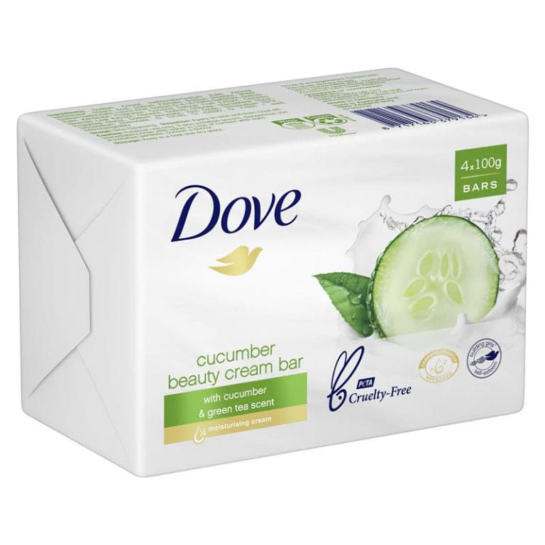 Dove Beauty Bar Fresh Touch 100g x 4 Pack front image on Livehealthy HK imported from Australia