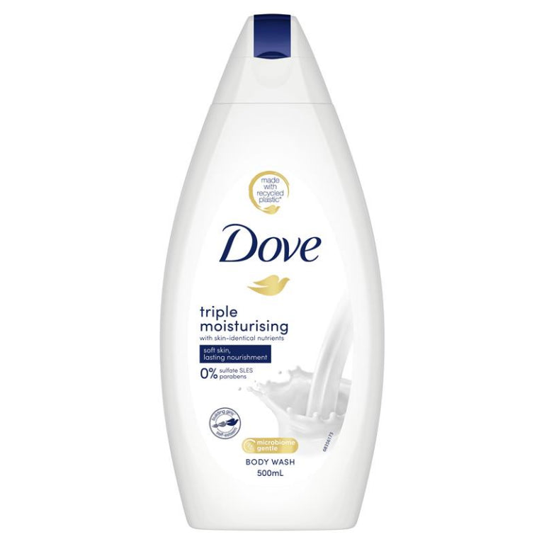 Dove Body Wash Triple Moisturising 500ml front image on Livehealthy HK imported from Australia
