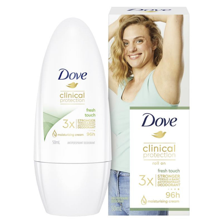 Dove for Women Clinical Protection Roll On Fresh Touch 50ml front image on Livehealthy HK imported from Australia