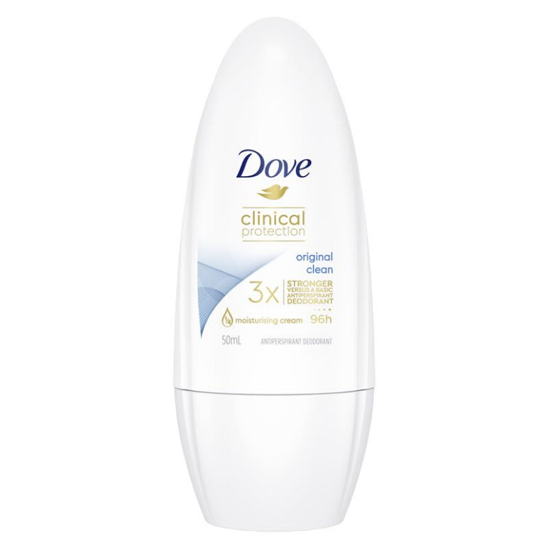 Dove for Women Clinical Protection Roll On Original Clean 50ml front image on Livehealthy HK imported from Australia