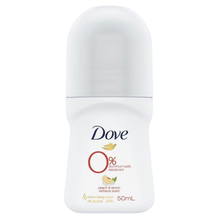 Dove for Women Roll On Deodorant Peach Zero Aluminium 50ml front image on Livehealthy HK imported from Australia