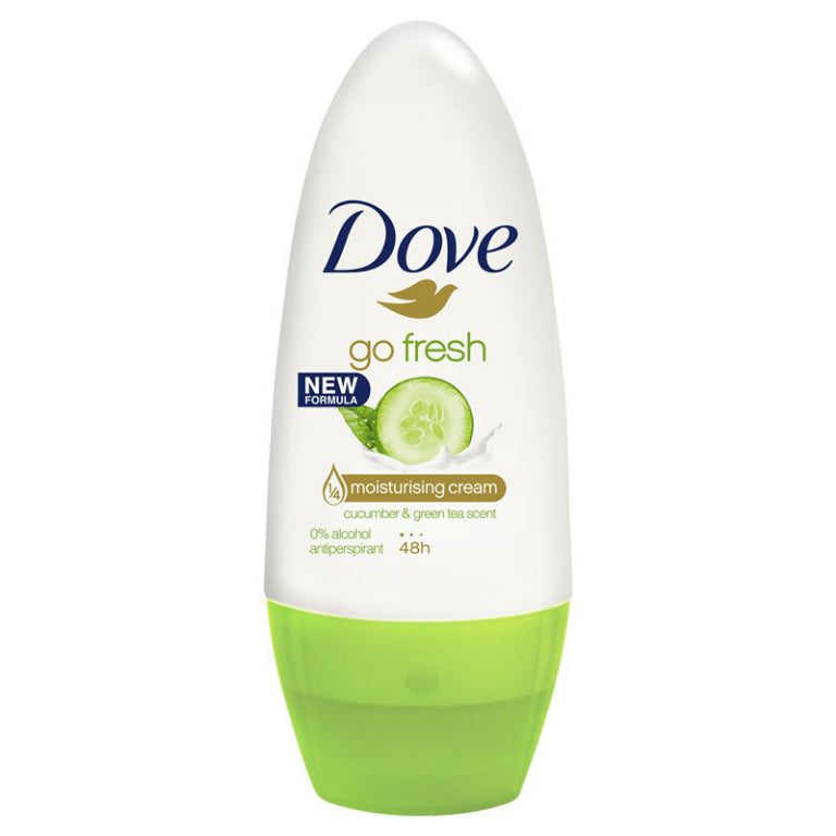 Dove Go Fresh Cucumber & Green Tea Deodorant Roll-On 50ml front image on Livehealthy HK imported from Australia