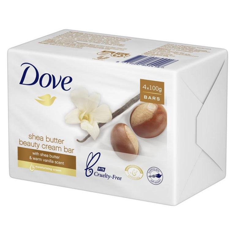 Dove Soap Beauty Bar Shea Butter 400g front image on Livehealthy HK imported from Australia